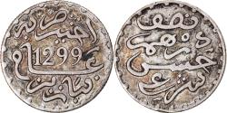 World Coins - Coin, Morocco, Moulay al-Hasan I, 1/2 Dirham, 1881/1299 AH, Paris,