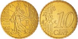 World Coins - France, 10 Euro Cent, 1999, Paris, BU, , Brass, KM:1285