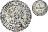 World Coins - Coin, Finland, Alexander III, Markka, 1890, Helsinki, , Silver, KM:3.2