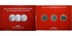 World Coins - France, Coffret 3x 5 Francs, 2000 Ans de Monnaies Françaises (1/3), 2000