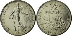 World Coins - Coin, France, Semeuse, 1/2 Franc, 1975, , Nickel, Gadoury:429
