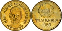 World Coins - Germany, Token, Shell, Traum-Elf, Football, Karl-Heinz Schnellinger, 1969