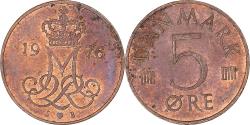World Coins - Coin, Denmark, 5 Öre, 1976