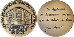 World Coins - France, Medal, 50 ans au service de la région Parisienne - Maison de la