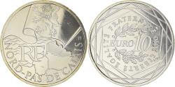 World Coins - France, 10 Euro, Nord-Pas-de-Calais, 2010, Paris, FDC, , Silver