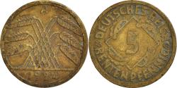 World Coins - Coin, GERMANY, WEIMAR REPUBLIC, 5 Rentenpfennig, 1924