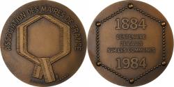 World Coins - France, Medal, Association des Maires de France, 1984, Bronze, Kieffer,