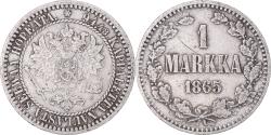 World Coins - Coin, Finland, Alexander II, Markka, 1865, Helsinki, , Silver, KM:3.1