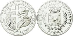 World Coins - France, Medal, Jean Moulin et les Maquisards, History, , Silver