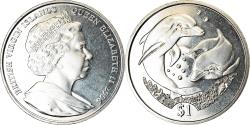 World Coins - Coin, BRITISH VIRGIN ISLANDS, Dollar, 2006, Franklin Mint, Dauphins,