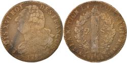 World Coins - Coin, France, 2 sols françois, 2 Sols, 1792, Lille, , Bronze