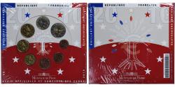 World Coins - France, Coffret 1c. à 2€, 2010, Monnaie de Paris, FDC.BU,