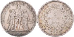 World Coins - Coin, France, Hercule, 5 Francs, 1878, Bordeaux, , Silver, KM:820.2