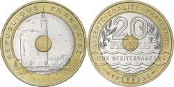 World Coins - Coin, France, Jeux Méditerranéens, 20 Francs, 1993, , Tri-Metallic