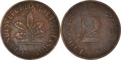 World Coins - Coin, GERMANY - FEDERAL REPUBLIC, 2 Pfennig, 1964, Karlsruhe, , Bronze