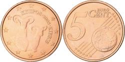 World Coins - Cyprus, 5 Euro Cent, 2008, BU, , Copper Plated Steel, KM:80