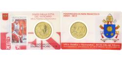 World Coins - Vatican, Francis, 50 Euro Cent, Stamp and coin card.n°8, 2015, Rome, Nordic