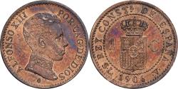 World Coins - Spain, Alfonso XIII, 1 Centimo, 1906, Madrid, Bronze, , KM:726