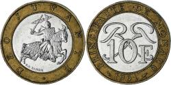 World Coins - Coin, Monaco, 10 Francs, 1991