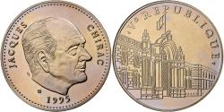 World Coins - France, Medal, Ve République, Jacques Chirac, Copper-nickel,