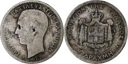 World Coins - Greece, George I, Drachma, 1873, Paris, Silver,