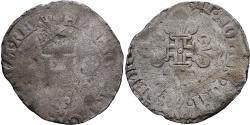 World Coins - France, Henri II, Demi Gros de Nesle, 1550-1551, Paris, Billon,