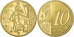 World Coins - France, 10 Euro Cent, 2013, Proof, , Brass, KM:1410