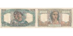 World Coins - France, 1000 Francs, Minerve et Hercule, 1945, O.118, EF(40-45), Fayette:41.7