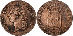 World Coins - France, Louis XVI, Sol de Béarn, 1780, Pau, Copper, , Gadoury:350a