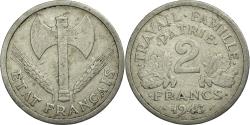 World Coins - Coin, France, Bazor, 2 Francs, 1943, Beaumont le Roger, , Aluminum
