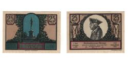 World Coins - Banknote, Germany, Striegau Stadt, 25 Pfennig, personnage, 1921 (1922)