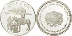 World Coins - France, Medal, Nations du Monde, Mongolie, Politics, Society, War,