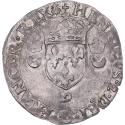 World Coins - Coin, France, Henri II, Douzain aux croissants, 1553, Rennes, , Billon