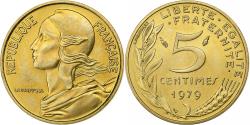 World Coins - France, 5 Centimes, Marianne, 1979, Paris, Aluminum-Bronze,