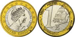 World Coins - United Kingdom, Euro, Fantasy Euro, 2002, Bi-Metallic,