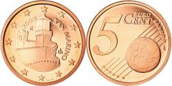 World Coins - San Marino, 5 Euro Cent, 2009, Proof, , Copper Plated Steel, KM:442