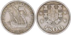 World Coins - Coin, Portugal, 5 Escudos, 1968