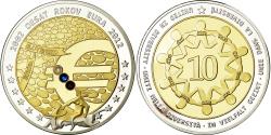 World Coins - Slovakia, Medal, 10 ans de l'Euro, Politics, Society, War, 2012,