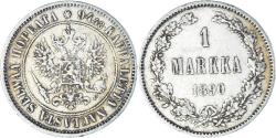 World Coins - Coin, Finland, Alexander III, Markka, 1890, Helsinki, , Silver, KM:3.2