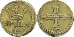 World Coins - France, Poids monétaire, 1/4 Écu, 16th-17th Centuries, Brass,