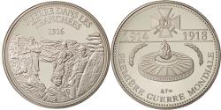 World Coins - France, Medal, Guerre dans les tranchées 1916, The Fifth Republic, History