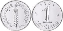 World Coins - Coin, France, Épi, Centime, 1991, Monnaie de Paris, BU, , Stainless