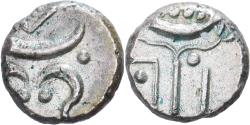 World Coins - Kingdom of Travancore, Ayilyam Thirunal, Chuckram, 1811-1901, Silver,