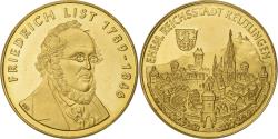 World Coins - Germany, Token, Friedrich List, Commemorative Token, Gold,