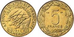 World Coins - Cameroon, 5 Francs, 1958, Aluminum-Bronze, , KM:10