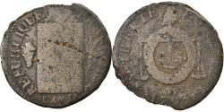 World Coins - Coin, France, Sol aux balances françoise, Sol, 1793, Lille, , Bronze
