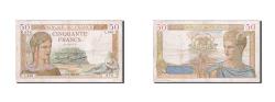 World Coins - Banknote, France, 50 Francs, 50 F 1934-1940 ''Cérès'', 1935, 1935-02-21