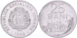 World Coins - Romania, 25 Bani, 1966, Nickel Clad Steel, , KM:94
