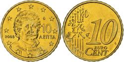 World Coins - Greece, 10 Euro Cent, 2003, Athens, Nordic gold, , KM:184