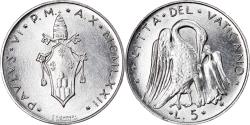 World Coins - Coin, VATICAN CITY, Paul VI, 5 Lire, 1972, Roma, , Aluminum, KM:118